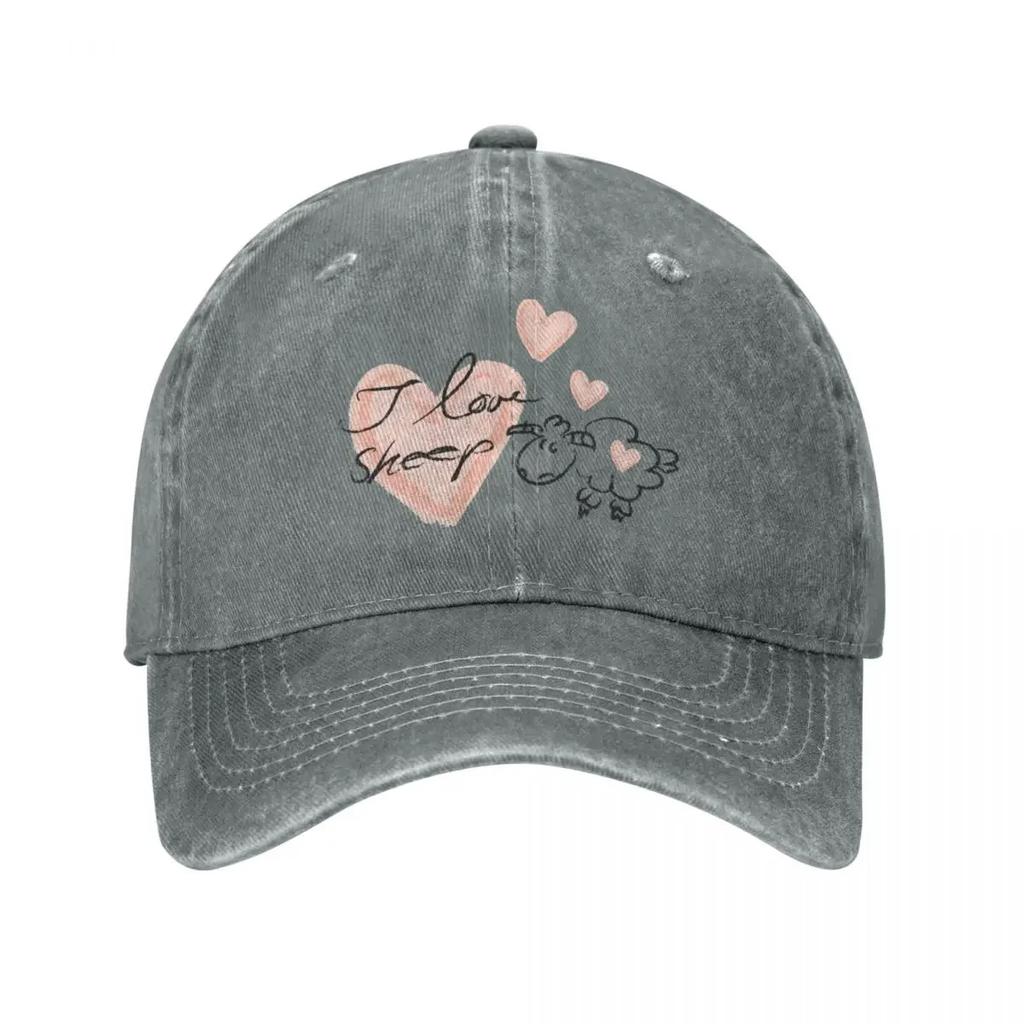 I Love Sheep Baseball Cap New In Hat Sun Hat WomenS Beach Hat MenS