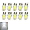 10Pcs 4-Core T10 COB Crystal Silicone Short W5W Diffuse High Brightness Wide Light,Interior Position Light License Plate Light