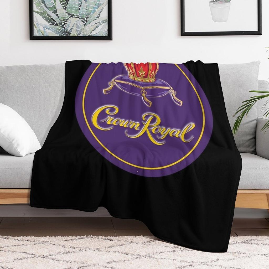 Crown Royal Essential Logo Essential Throw Blanket All Season Soft Lightweight Blanket for Home
