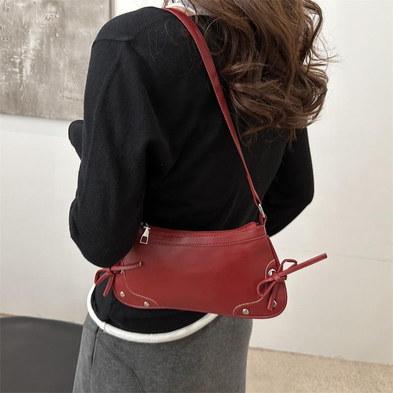 Summer beauty niche high sense trend leopard print casual portable shoulder underarm bag women's bag