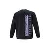 Under Armour Summit Logo Solid Color Spliced Crew Neck Long Sleeve Sweatshirt Men Sweatshirt Black 1361453-001