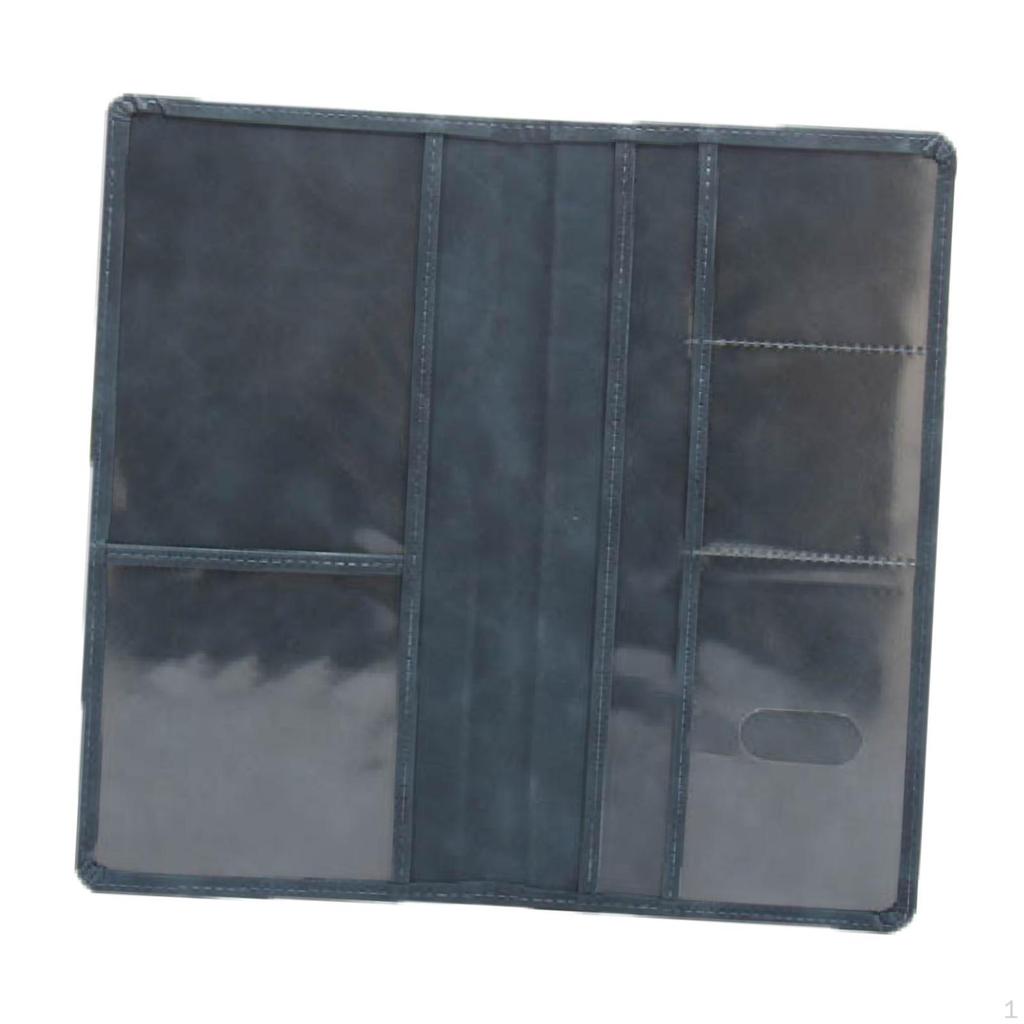 Car Insurance Record Holder, Simple PU Leather Wallet Case for Men And Women, Document Holder