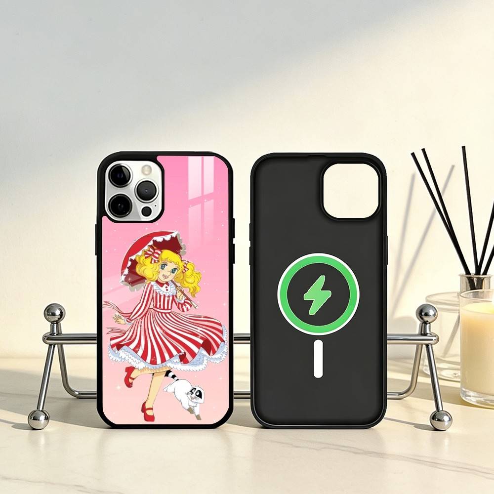 Anime Candy Candy Phone Case For iPhone17,16,15,14,13,12,11 Plus,Pro Max Magnetic For Magsafe Wireless Charging