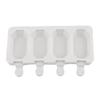 Multi Grid Ice Cream Mold Heat Resistant Non-Stick Ice Bar Mold Soft and Smooth Easy Release Ice Cream Making Mold