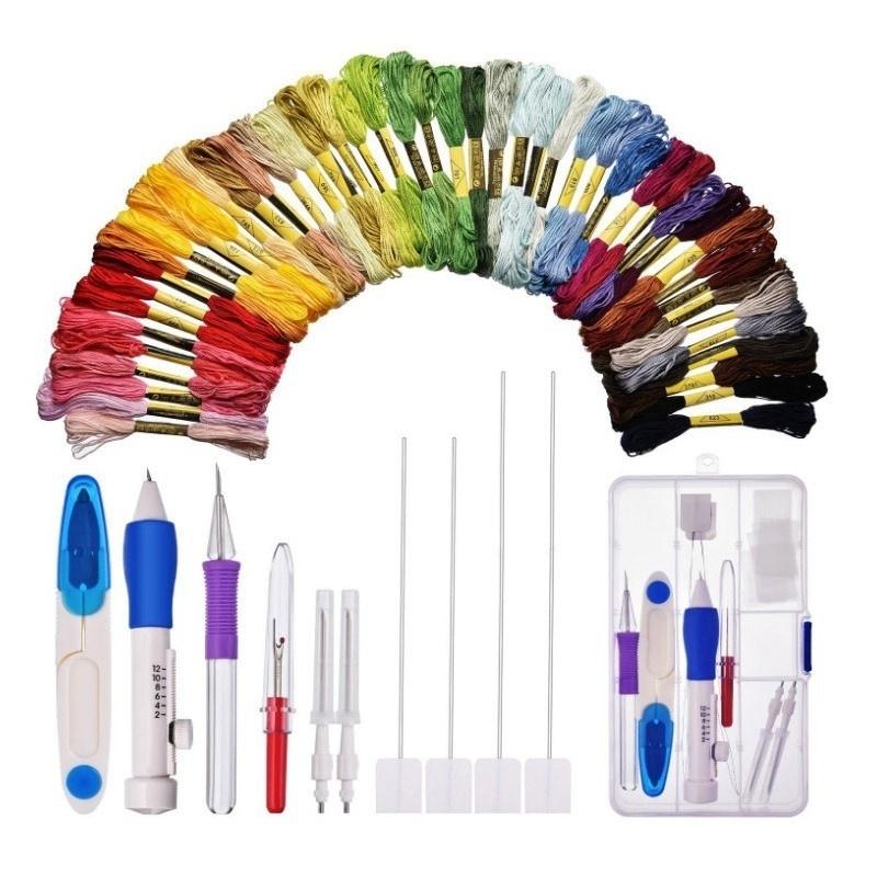 Buy Patterns Punch Magic Stitching Pen Threads Sets DIY Sewing Set ...
