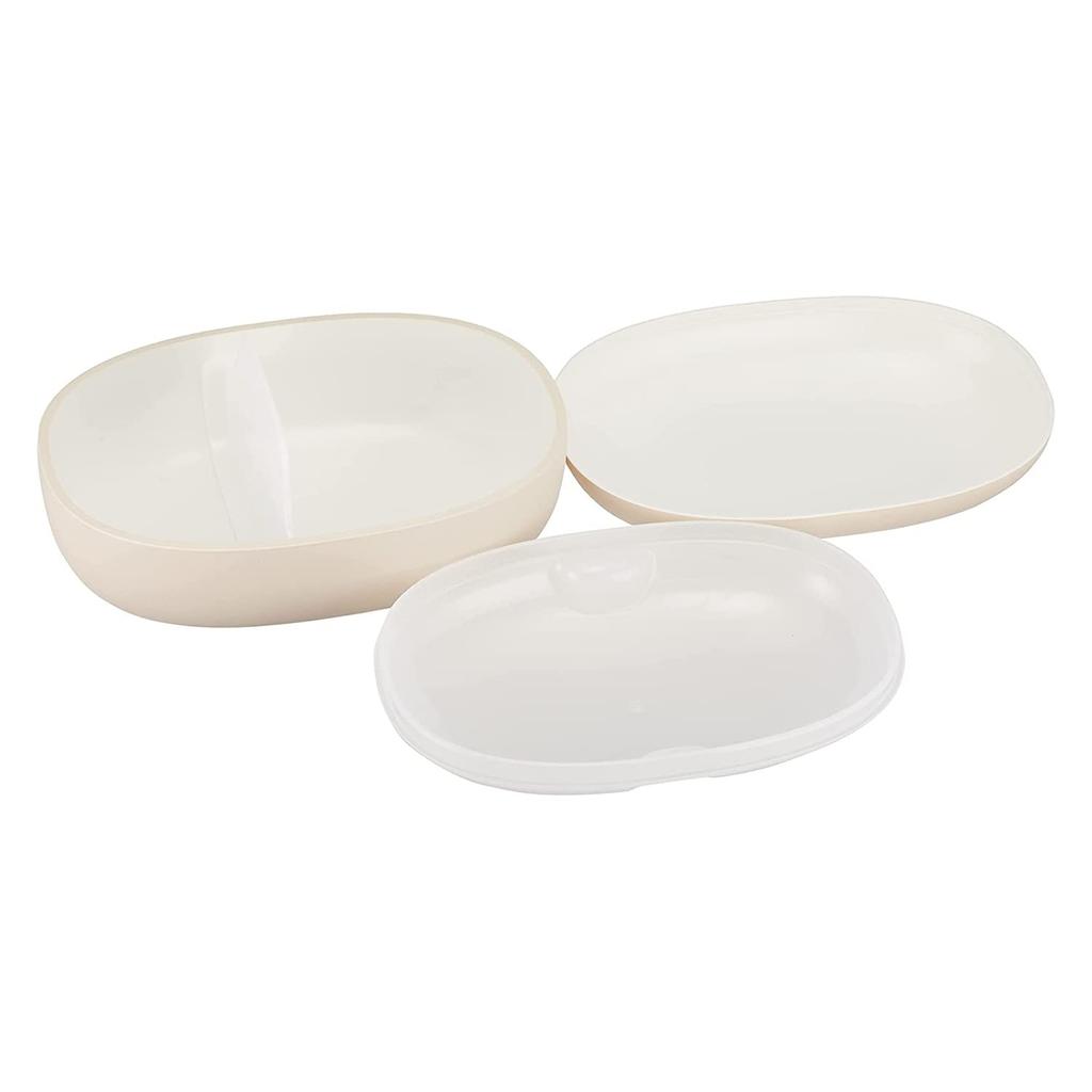 Takenaka Mayu Lunch Box S Ivory 420ml 180ml +