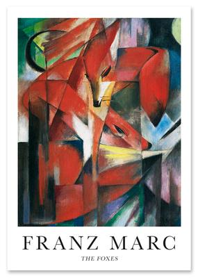 Poster Geometric Fox Franz Marc