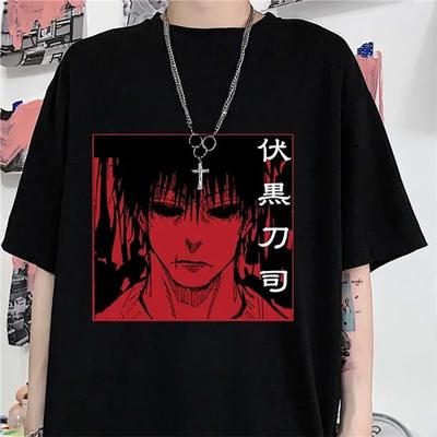 Heißes Anime Fushiguro Toji Grafikdruck T-Shirt Herren Damen Outdoor Cool Street Rundhals Kurzarm Harajuku T-Shirt
