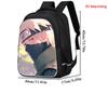 Kids School Backpack 16 Inch NARUTO Cartoon Design Lightweight Durable Dual Zipper Pockets For Boys and Girls Age 5-10 Years Old