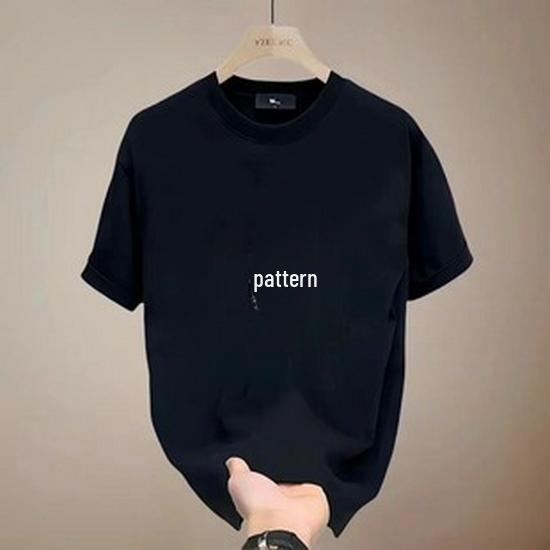 2024 Trendy Men's Cotton Short-Sleeve Round Neck Cartoon Print T-Shirt