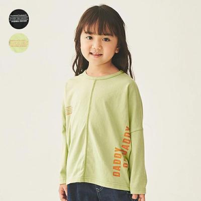 【Kinderkleidung】 Daddy Oh Daddy (Daddy Oh Daddy) Hergestellt in Japan Wild Silhouette Langarm-T-Shirt 90cm-140cm V50806