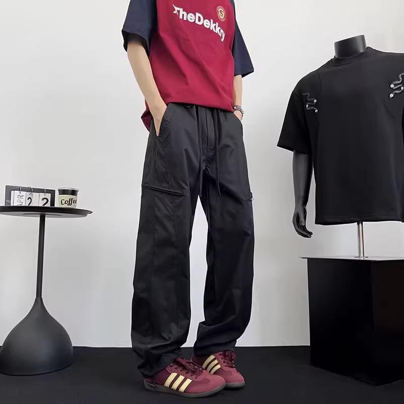 Summer Quick-drying Charge Pants Men's American Loose Straight-leg Casual Pants Handsome Outdoor Wide-leg Work Pants