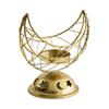 Handheld Crescent-shaped Metal Incense Burner Golden Living Room Desktop Incense Burner Decoration