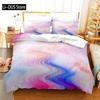 Queen King Full Size Luxury Bedding Set With Duvet Cover Bed Colorful Gradient Pattern For Ethnic Abstract Art Fashion Polyester