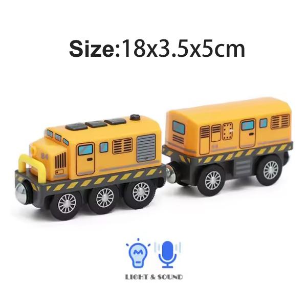 Magnetic Train Toys Wooden Railway Tracks Accessories Locomotive Diecast Slot Fit for All Wood Brand Wooden Tracks Toys For Kids