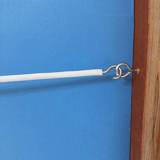 1 Satz Vorhang-Federkabel, leicht zu schneiden, bruchsicher, biegefest, hochfest, kunststoffbeschichtet, 2 Meter Vorhang-Federkabel, Haushaltsbedarf