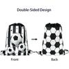 10Pcs Football Party Favors Drawstring Bags Soccer Ball Gift Goodie Bag Kids Sports Theme Birthday Party Decoration Supplies