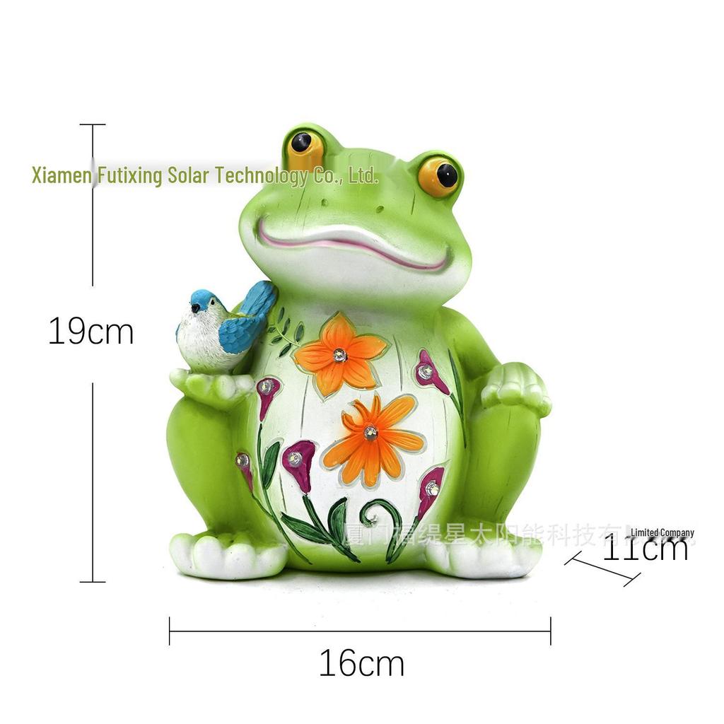 Cross-Border Solar Frog Lanterns: Cute Outdoor Garden Ornaments