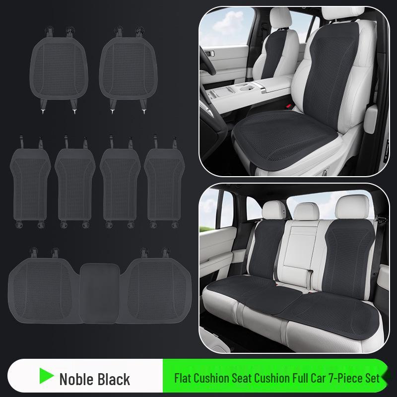 Universal Perforated Breathable Car Seat Cushion for Five-Seat Vehicles - Year-Round Ventilation