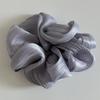 Pearl Sheen Hair Scrunchies for Women High Gloss Hair Bands Thick Elastic Ponytail Holders Elegant for Bridal Casual Occasions