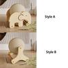 Wooden Cat Scratching Ball Toy Non-Slip Cat Scratching Board  Relieve Boredom