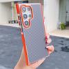 Business Transparent Carbon Fiber Case for Samsung Galaxy S26 S25 S24 S22 S23 S21 Ultra Plus FE A05S A15 A24 A25 A34 A35 A54 A55
