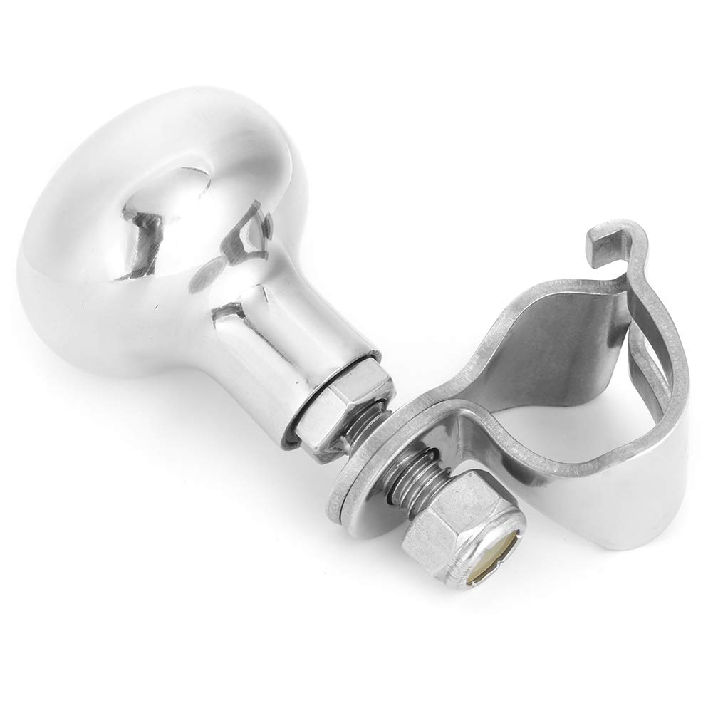 Jeffergarden Boat Steering Wheel Aid Premium 316 Stainless Steel Knob Heavy Duty Grip Spinner for Most Steering Wheels
