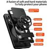 For Honor 400 Pro 5G (Global) Magnetic Case Ring Holder Foldable Kickstand TPU PC Phone Cover with Camera Lens Slider