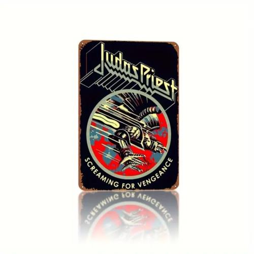 Judas Priest Vintage Metal Tin Sign   Retro Music Poster for Home newAluminum 20x30cm（7.8x11.8inch）