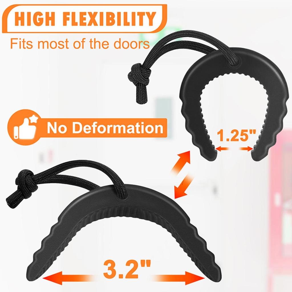 Anti-Collision C-Shaped Door Stopper Safety Silent Anti-Pinch Hand Guard Finger Protector with Rope Door Block Bedroom