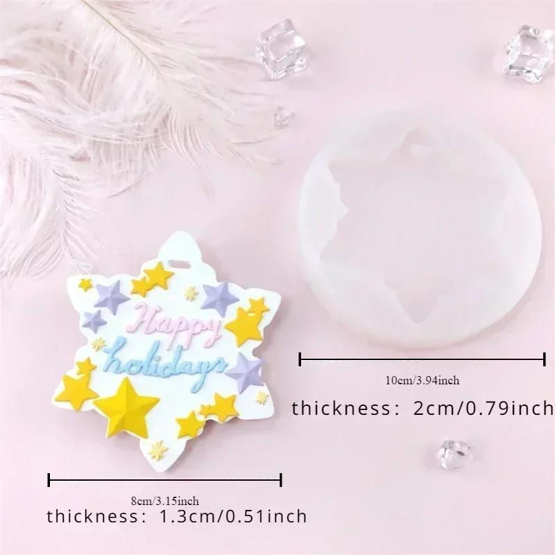 Star Shaped Silicone Mold for DIY Wax Melts Car Air Fresheners and Festive Home Craft Projects Aromatherapy Supplies