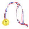 100 Pezzi Medaglia Bambini Plastica Oro Medaglie Premio per Eventi Sportivi Festival Gare
