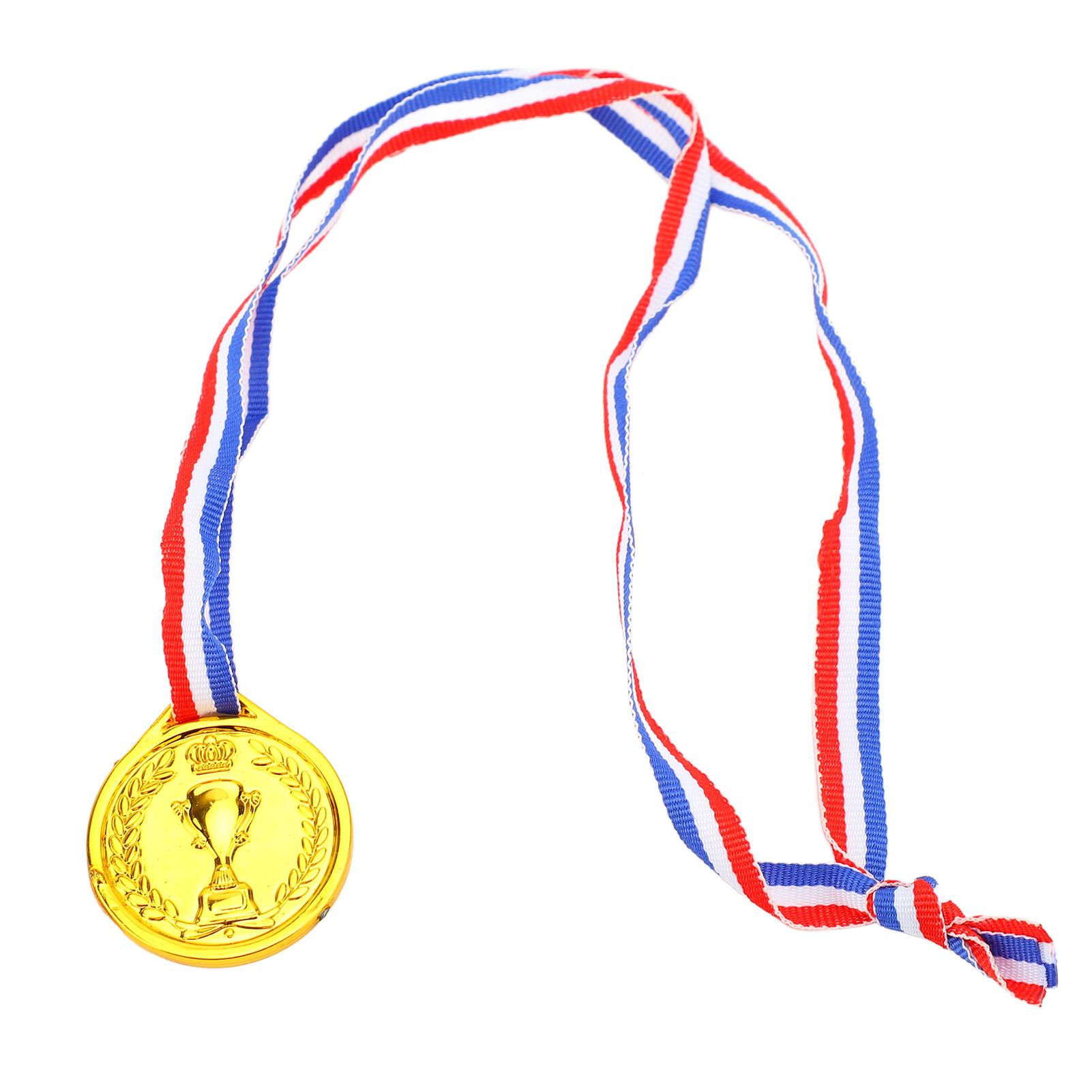 

100 шт. Детские медали Пластиковые золотые Наградные медали для спортивных мероприятий, фестивалей, соревнований