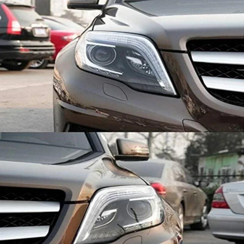 MWX2 Clear Car Headlight Lens Cover For Mercedes-Benz X204 GLK GLK 200 GLK260 GLK300 GLK350 2013-2015 Transparent Headlamp Cover