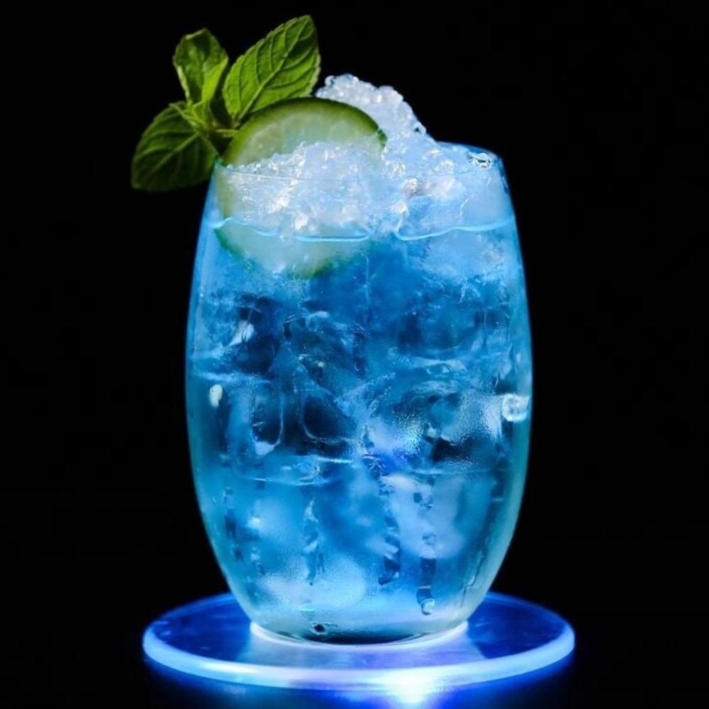 Super Thin Acrylic Luminous Coaster Flashing Drink Coaster Light Emitting LED Cup Coaster Bar