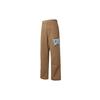 Carhartt WIP Pantaloni Casual Ricamati Floreali Larghi Collaborazione X Awake NY SS23 Pantaloni Unisex Kaki I031716-07R-02