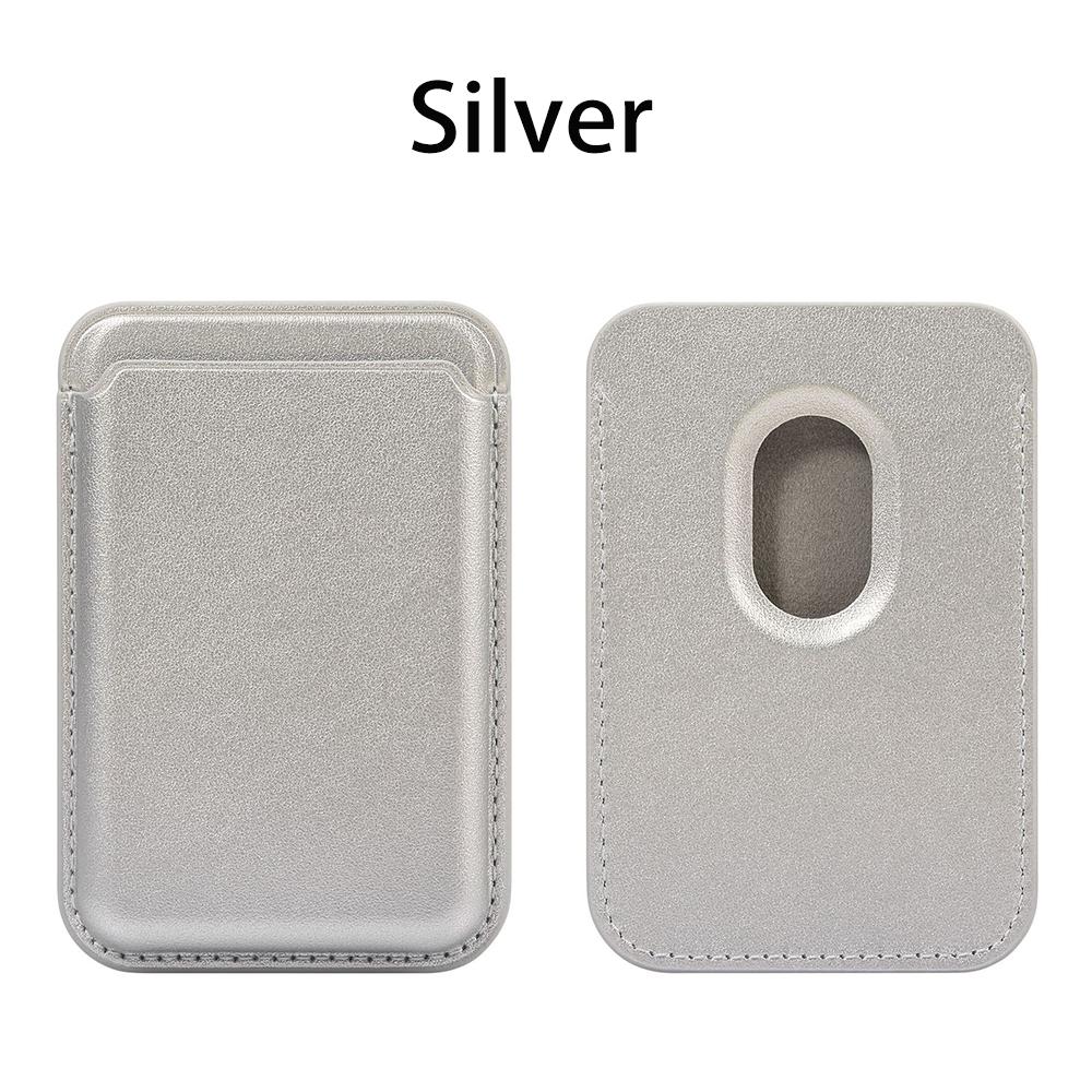 Carteira Magnética Universal de Couro MagSafe Porta-Cartões Bolso para Cartões com Fixação Forte para Iphone Samsung Xiaomi OPPO Motorola Google