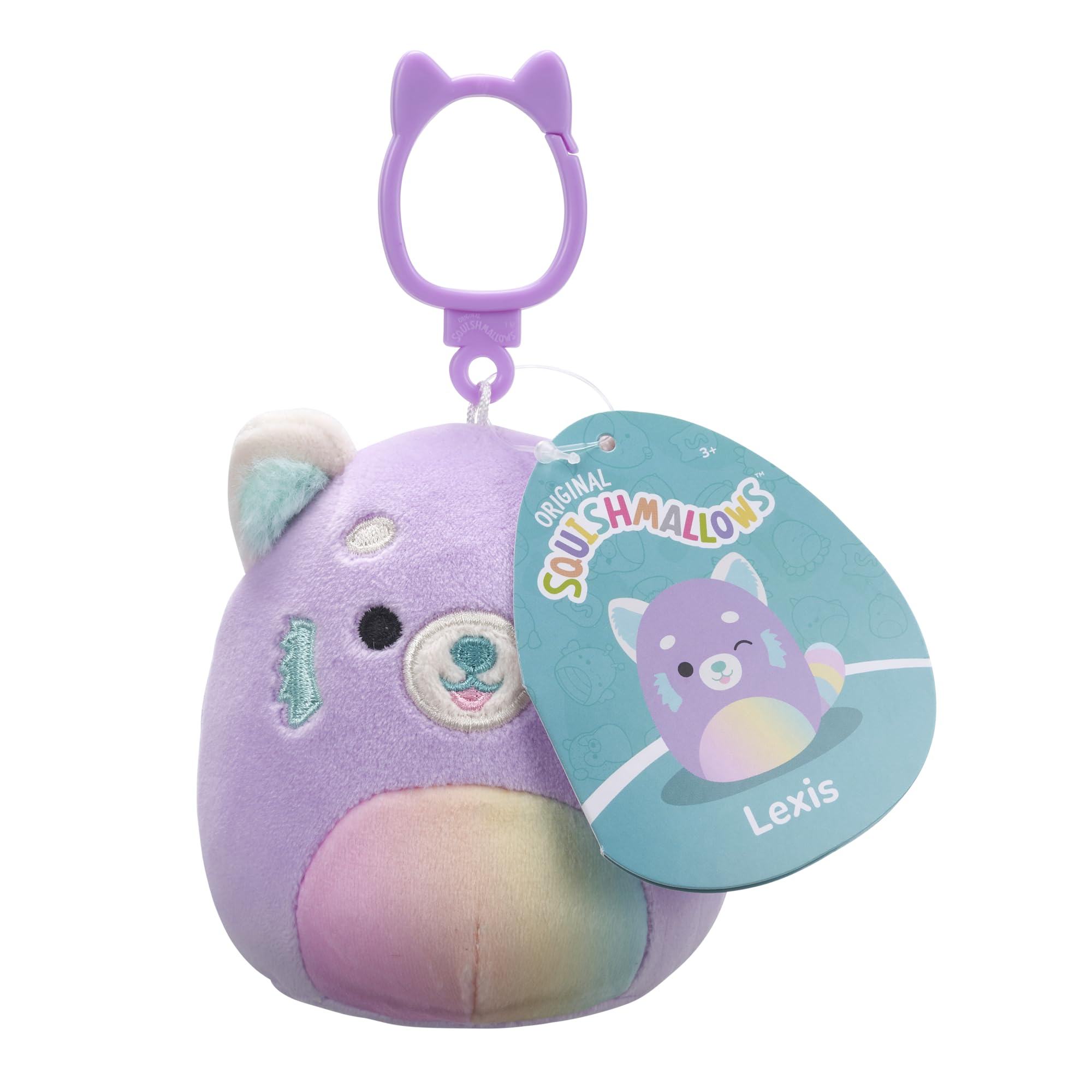 

[Squishmallows] Брелок в виде плюшевого животного размером 3,5 дюйма (Лексика)