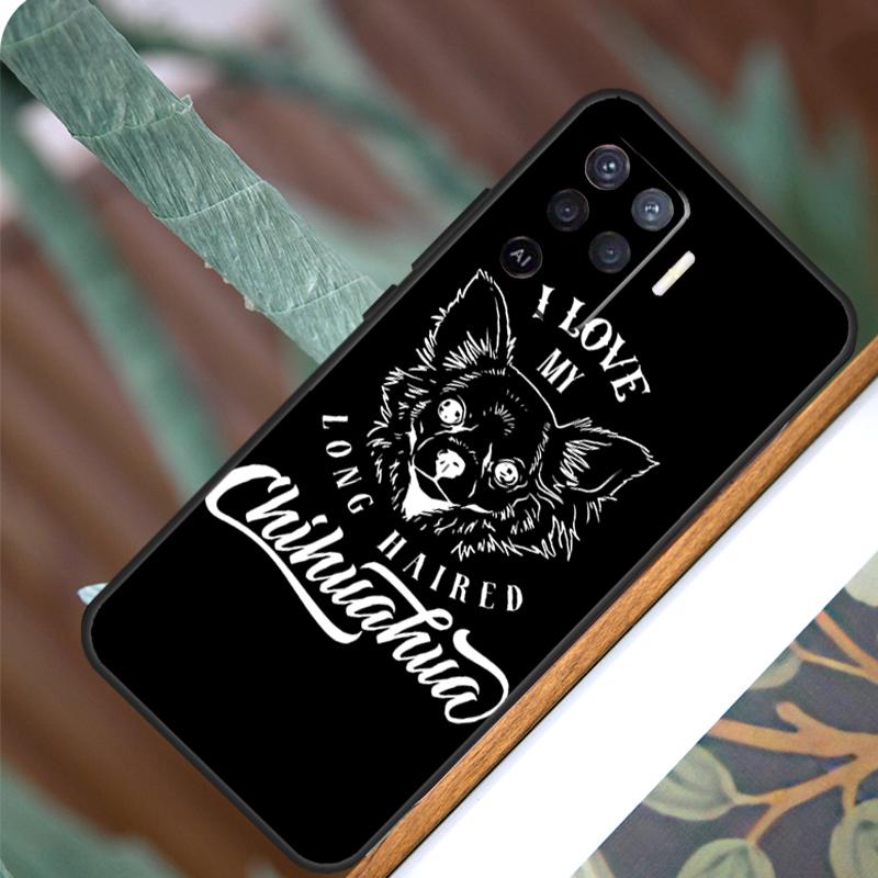 Cartoon Chihuahua Dog For OPPO A58 A78 A98 A54 A74 A94 A16 A76 A96 A5 A9 A52 A72 A79 A53S A15 A17 A57 A77 Case