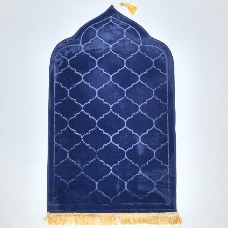 Irregular Embossed Flannel Prayer Mat - Thickened Short Pile Sponge Carpet