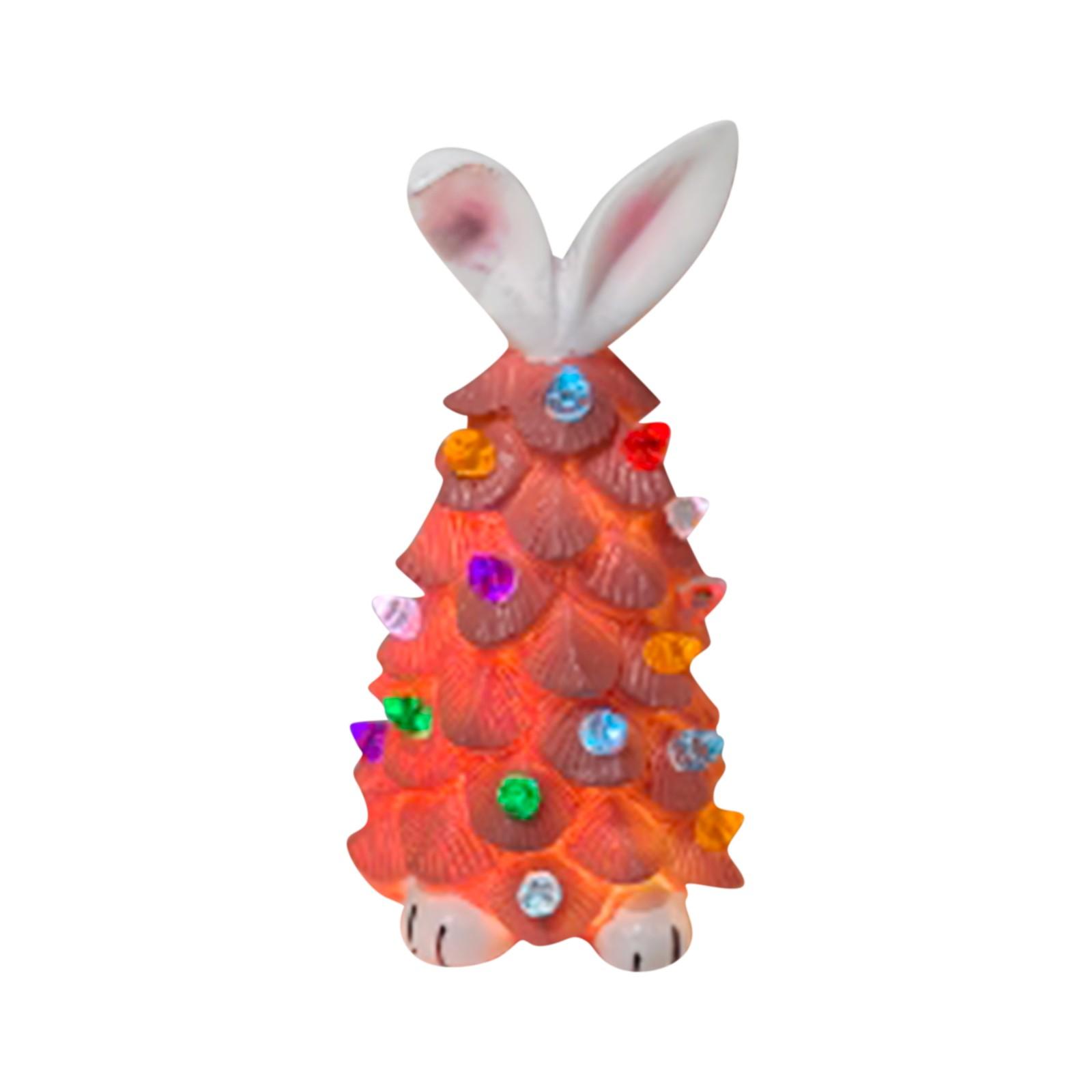 

Пасхальные украшения в форме кролика подходят для весенних настольных украшений в помещении One Size розовый