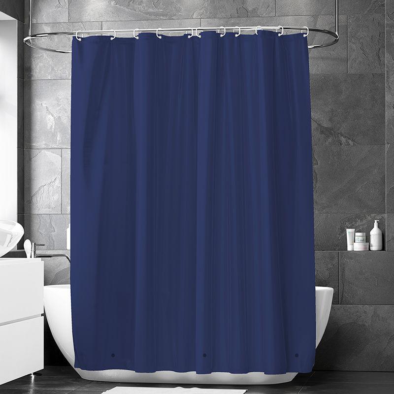 Blue Water Cube 3D PEVA Waterproof Shower Curtain