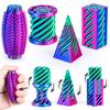 4/8 Pack 3D Printed Fidgets, Impossible Cone Spiral Pyramid, Little Ouchies Pain Stim, Stress Relief Desk Toy Gifts