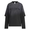 Originals Tricou Sport 2 în 1 din Pânză cu Gât Rotund și Mânecă Lungă Topuri Femei KS6112