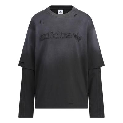 Originals T-shirt de sport tissé 2 en 1 à manches longues et col rond pour femmes KS6112