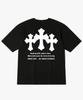Aleubenkeulleob Three Cross Back Print Short Sleeve T-Shirt