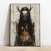 Goddess Heidr Wall Arts, Norse Goddess of Magic Posters Prints, Viking Witch Canvas Painting, Gothic Posters, Home Decor Unframe