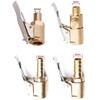 1/2/4pcs Car Tire Air Chuck Inflator Pump Valve Connector Clip-on Adapter Car Brass 6mm 8mm Tyre Wheel Valve For Inflatable Pump Valve Stems 1