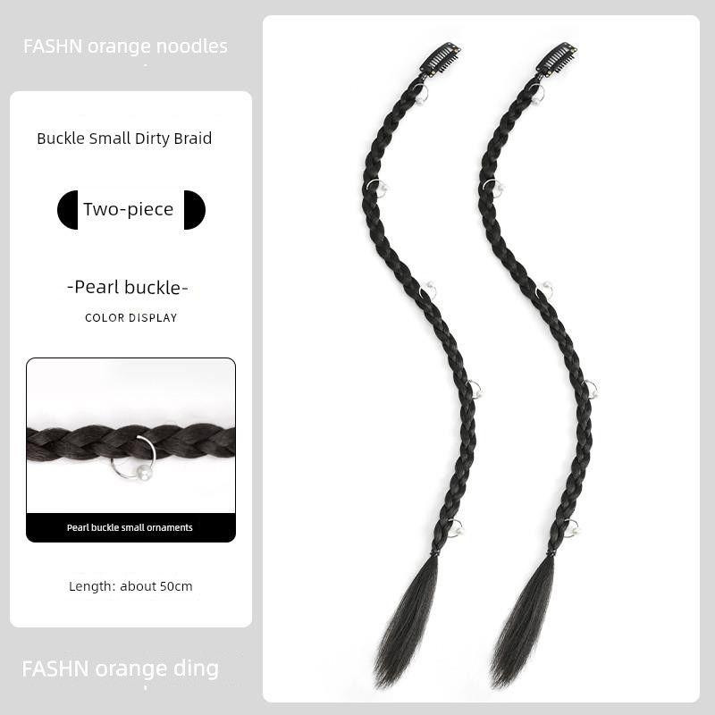 False Braids Children's Sexy Ponytail Cable Stitch Long Braid Hair Accessories Net Red Braid Buckle Dreadlocks Boxing Braid Modeling