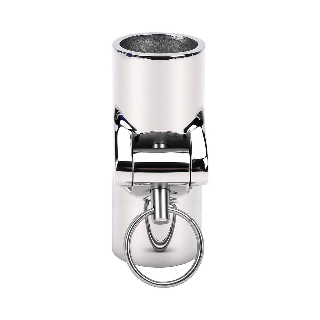 Boat Pipe Connector 25mm Stainless Steel Folding Swivel Coupling Tube Pipe Connector with Lock Pin for Yachts Speedboats
